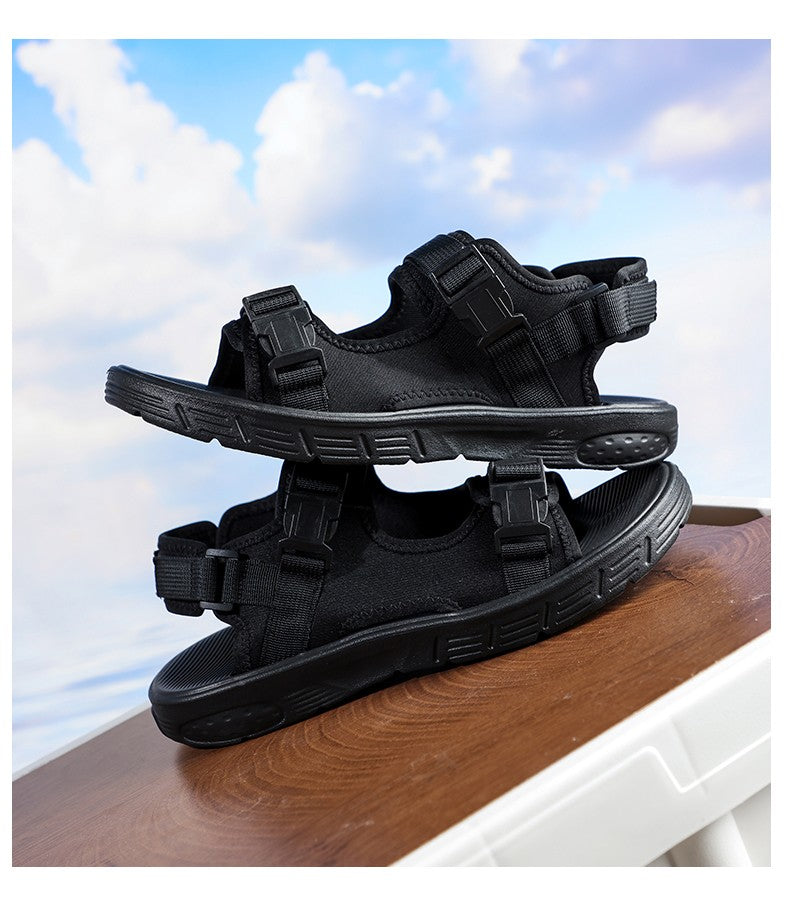 A Pair of Men's Sandals, Summer New Trendy Sports Outer Wear, Non-Slip, Wear-Resistant, Soft-Soled Driving, Cool Beach Shoes for Men