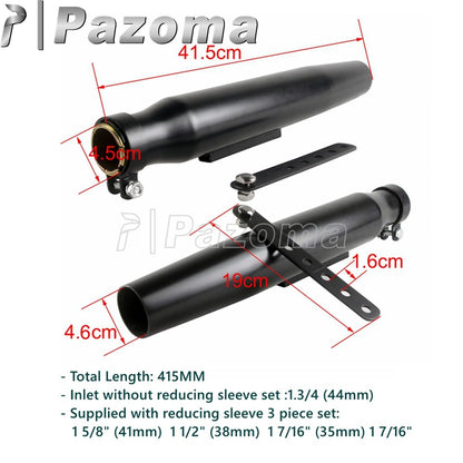 Universal Motorcycle 34-41 mm Pipe Exhaust Muffler For Harley Sportster XL1200 XL883 XS650 Softai Dyna Bobber Chopper Silenc