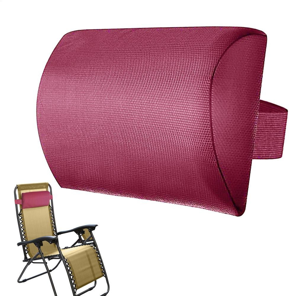 Multifunction Folding Recliner Teslin Lounge Chair Outdoor Chaise Lounge Chairs Sponge Pillow Headrest Comfortable