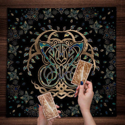 Tree Of Life Tarot Tablecloth Altar Cloth Pagan Spiritual Pendulum Witchcraft Astrology Oracle Card Pads Room Home Decor