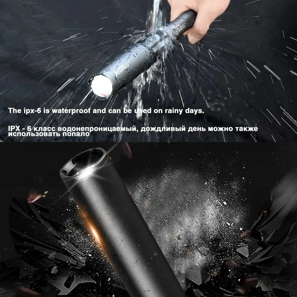 Security Flashlight Stick Outdoors Emergency Personal Torch Supplies Extended Baseball Anti Riot Equipments Self Defense