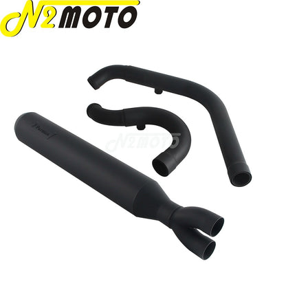 For Harley Softail Low Rider EI Diablo ST FXLRST FXRST 117 2022-2024 2-In-1 Full Length Exhaust System Stepped Head Muffler Pipe
