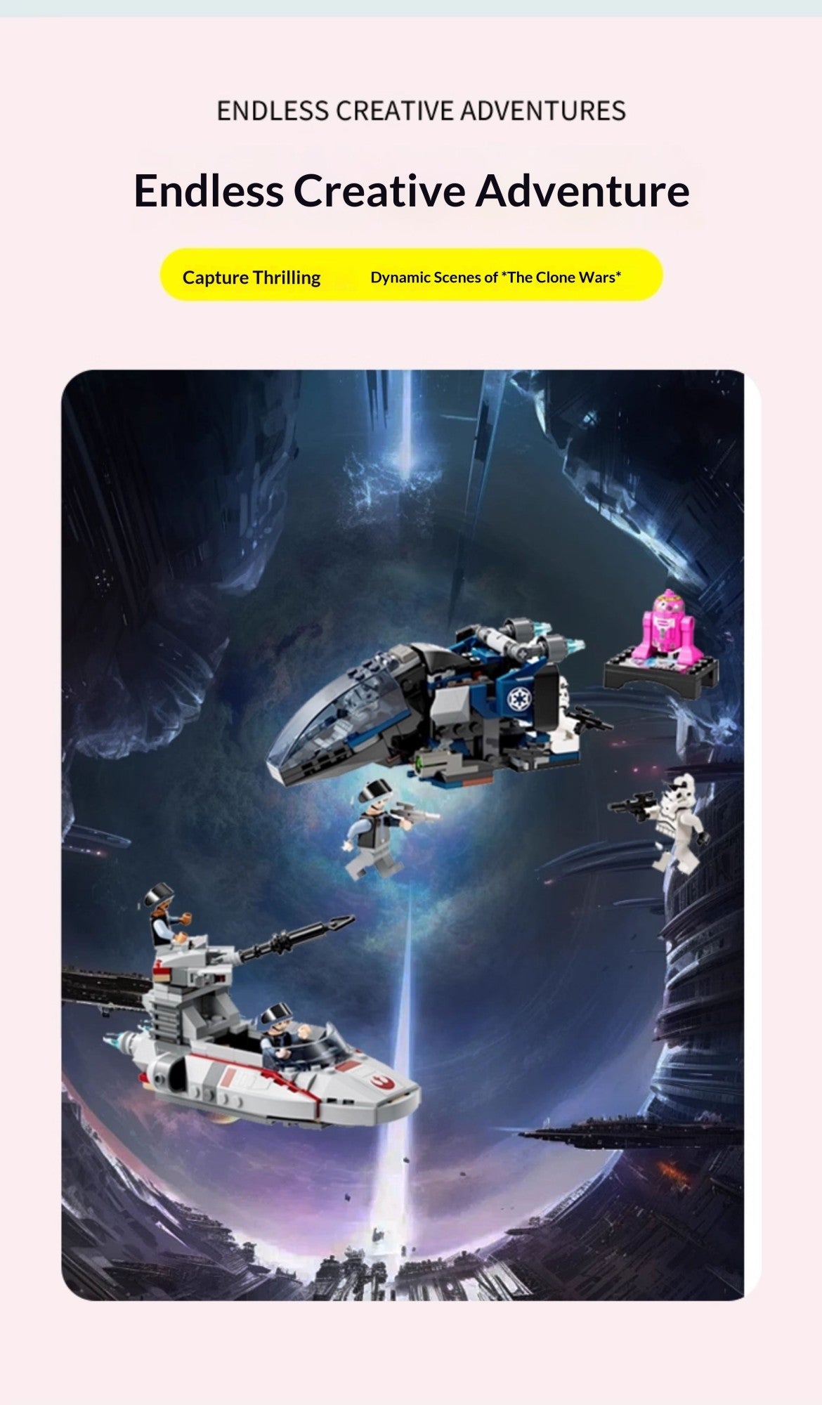 Lego Star Wars 40755 Barco de Reconhecimento de Batalha da Nave de Pouso Blocos de Montar de Brinquedo de Presente para o Dia dos Meninos
