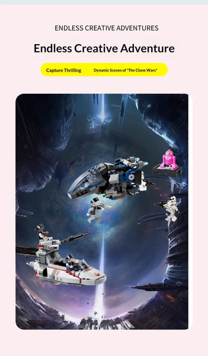 Lego Star Wars 40755 Barco de Reconhecimento de Batalha da Nave de Pouso Blocos de Montar de Brinquedo de Presente para o Dia dos Meninos