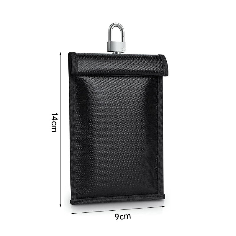 Car key Signal Shielding Bag Waterproof Fireproof RFID Blocking Pouch Car Key Faraday Bag RF Signal Blocker Mobile Phone Case