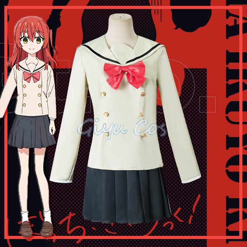 Yamada Ryo Kita Ikuyo Ijichi Nijika Gotoh Hitori Cosplay Costume BOCCHI THE ROCK! Adult Carnival Uniform Wig Anime Halloween
