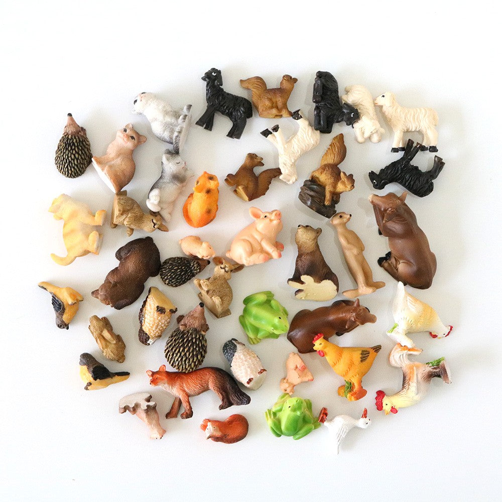 Miniature Fairy Garden Squirrels Set Miniature Forest Animal Figures Figurines Kit Mini Garden Supplies Bonsai Decorations
