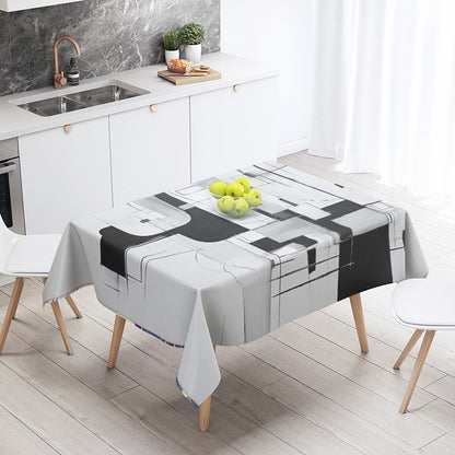 Abstract Geometric Tablecloth Waterproof Stain Resistant Party Decoration Restaurant Cafe Dining Table Tablecloths 140X200cm