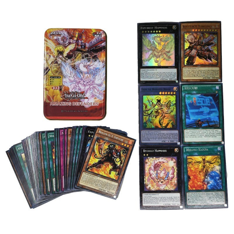 Yu Gi Oh Cards PACK DE DEUS EGÍPCIO Deck de Cartas Inglês TCG Holográfico Dourado Dragão Branco Jogo de Duelo Coleção de Cartas com Caixa de Lata