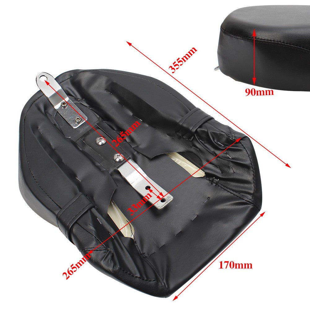 Almofada de Banco Traseiro para Motocicleta Garupa de Couro para Harley-Davidson Sportster XL 883 1200 883XL XL1200 Nova