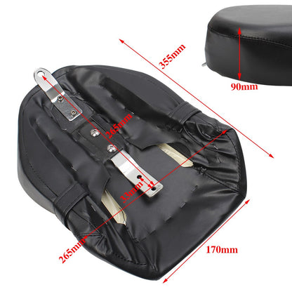 Almofada de Banco Traseiro para Motocicleta Garupa de Couro para Harley-Davidson Sportster XL 883 1200 883XL XL1200 Nova
