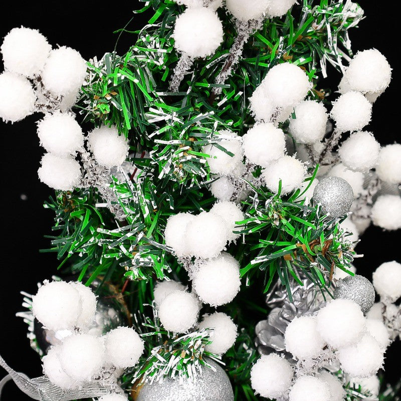 5/200pcs Artificial White Berry Stem Frosted Christmas Berries Branch Snow Tipped Stems Twigs Wreath Xmas Tree Fillers Ornament