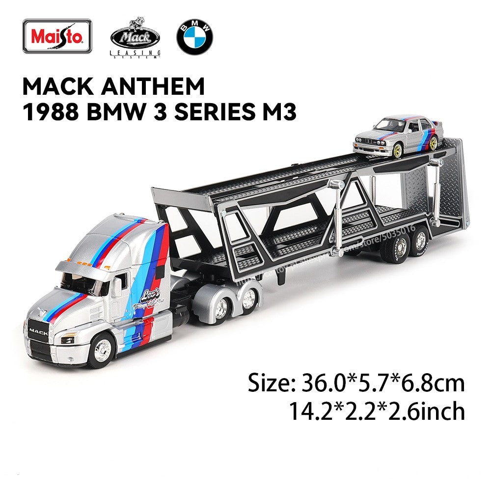 Maisto 1:64 MACK Anthem LoneStar UP Transporte Fabricação de Fundição Reboque Modelo Simulação Modelo Coleção de Carro de Liga