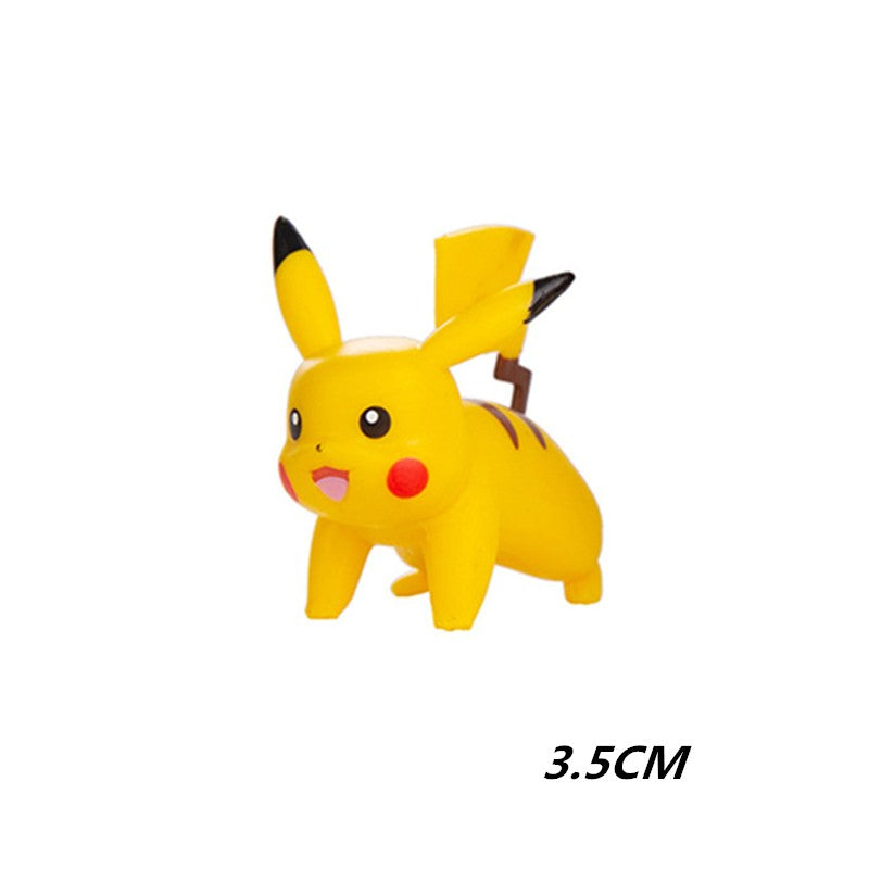 Pokémon 4-13cm Novos Desenhos Animados Filme Anime Figura Pikachu Mewtwo Charmander Blastoise Gurado Pet Ação Modelo Brinquedo Presentes