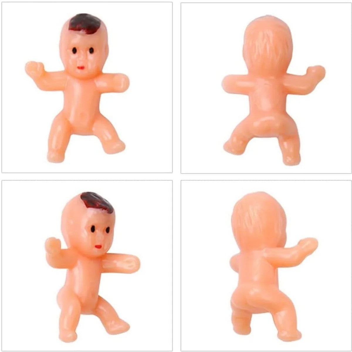150/100/60/30Pcs Mini Plastic Babies Doll for Baby Shower Ice Cube Game Mini Baby Gender Reveal Baby shower Party Favors Decor