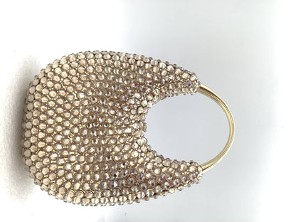 Lady Crystal Clutches Diamonds Chain Evening Bag Wedding Party Rhinestones Clutch Bag Purse Evening Bags Female Bridal Handbags