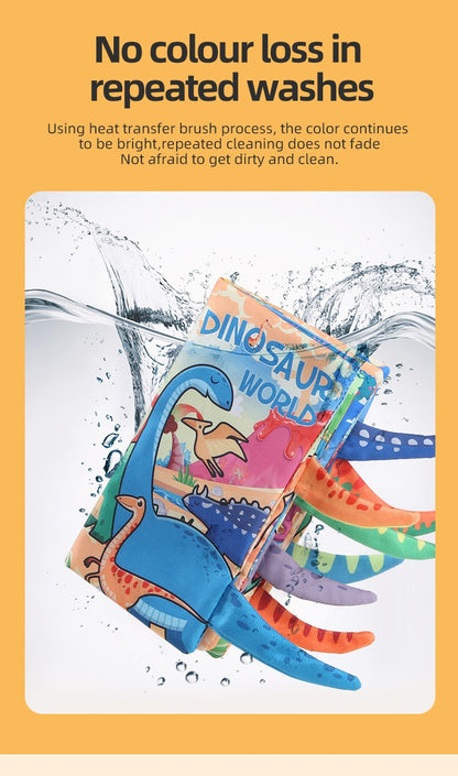 Baby Cloth Book Baby Toys 0-3 Year Old Infant Early Education Toys 6 Pages Cloth Book