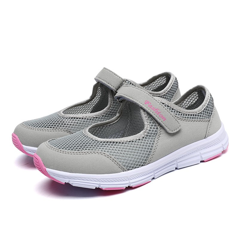 Sapatos Femininos Respiráveis Vulcanizados Brancos Tênis Feminino Moda Malha Respirável Sapatos Casuais de Caminhada Sapatos de Trabalho Feminino