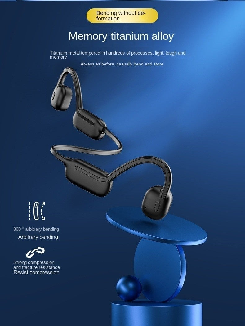 Real Swimming Bone Conduction Earphones Bluetooth Wireless Hifi Headphone IPX8 Waterproof 32GB MP3 Player Mic Headset