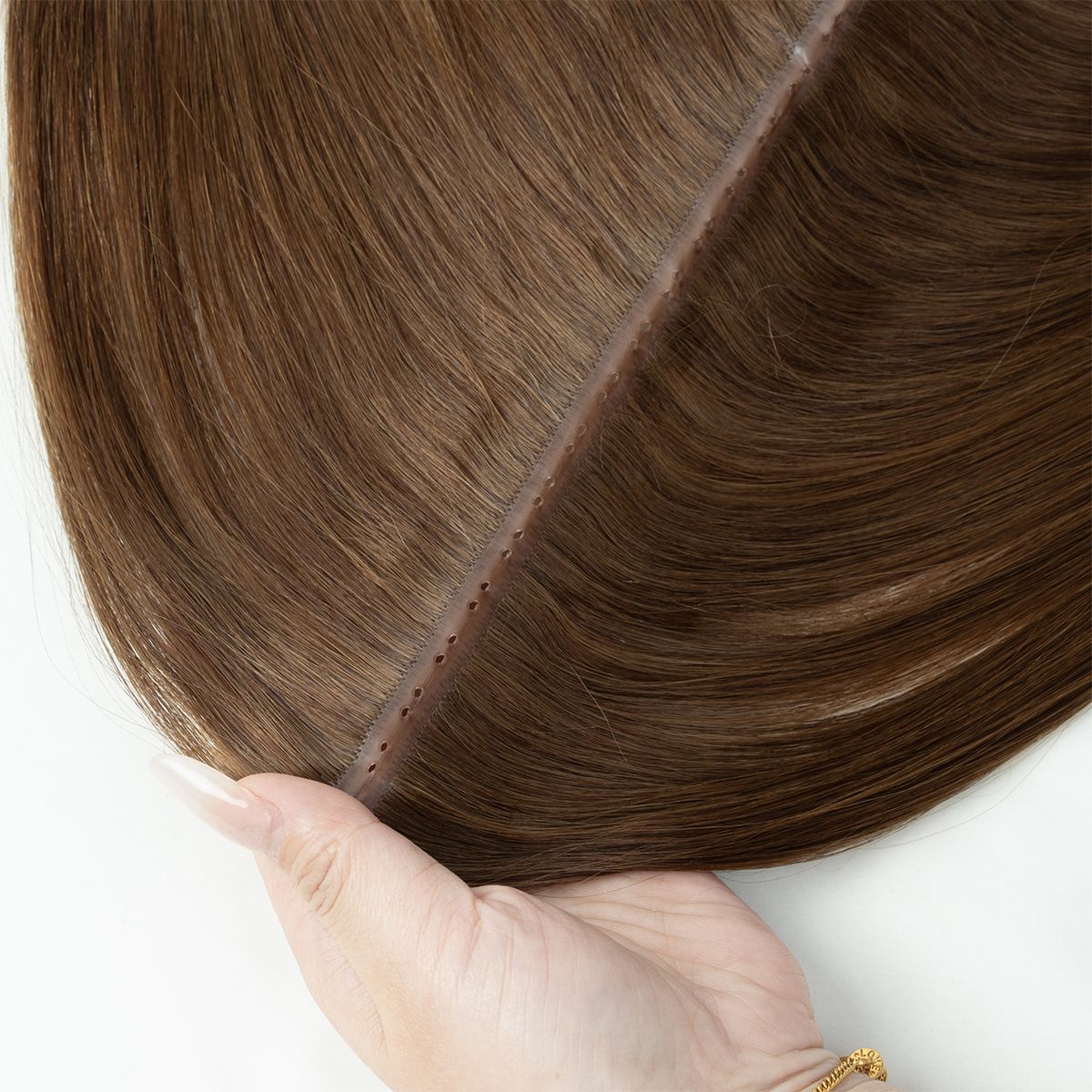 Extensões de cabelo humano Butterfly Twin Tabs Invisible Weft Trama Invisível Fita Plana PU Buraco Invisível Cabelo Humano Real de 25cm Sem Cola 40-50g