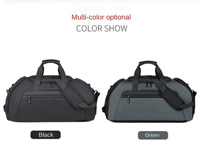 Custom logo large capacity travel bag for men waterproof sports outdoor travel bag print name hand luggage backpack with shoes