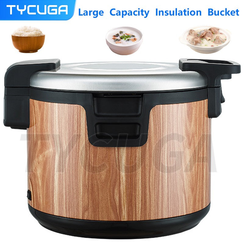 Panela Elétrica de Aquecimento de Arroz Panela de Capacidade Grande Recipiente de Alimentos com Isolamento Térmico Forro Interno Antiaderente Eletrodomésticos de Cozinha 19L/32L