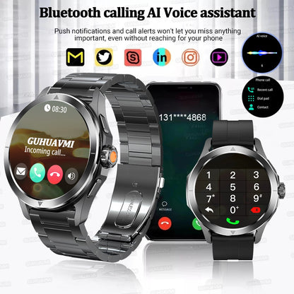Novo Para Xiaomi S4 Ultra Outdoor Sports Smart Watch Masculino 1,53 polegadas AMOLED NFC GPS Bússola Frequência cardíaca À prova d'água Chamada BT Smartwatch
