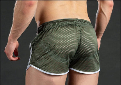 Men's sweatpants hole dry breathable sexy beach outdoor casual three-quarter pants?MNDK-05)