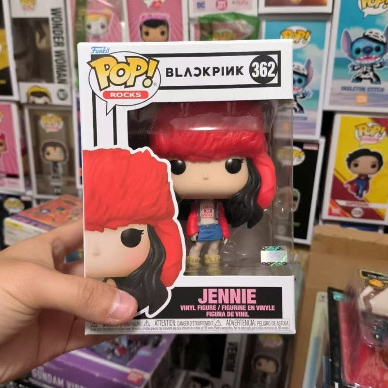 ? Funko Pop Blackpink Jennie Lisa Rose Boneca de Vinil Coreana Grupo Feminino Modelo de Ação Presentes Comemorativos para Fãs Colecionáveis