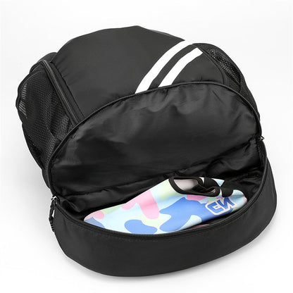 Mochila de Academia Fitness Bolsa Esportiva Feminina Masculina Mochila de Basquete Ao Ar Livre Bolsas de Armazenamento de Futebol Mochila Esportiva com Cordão de Treinamento