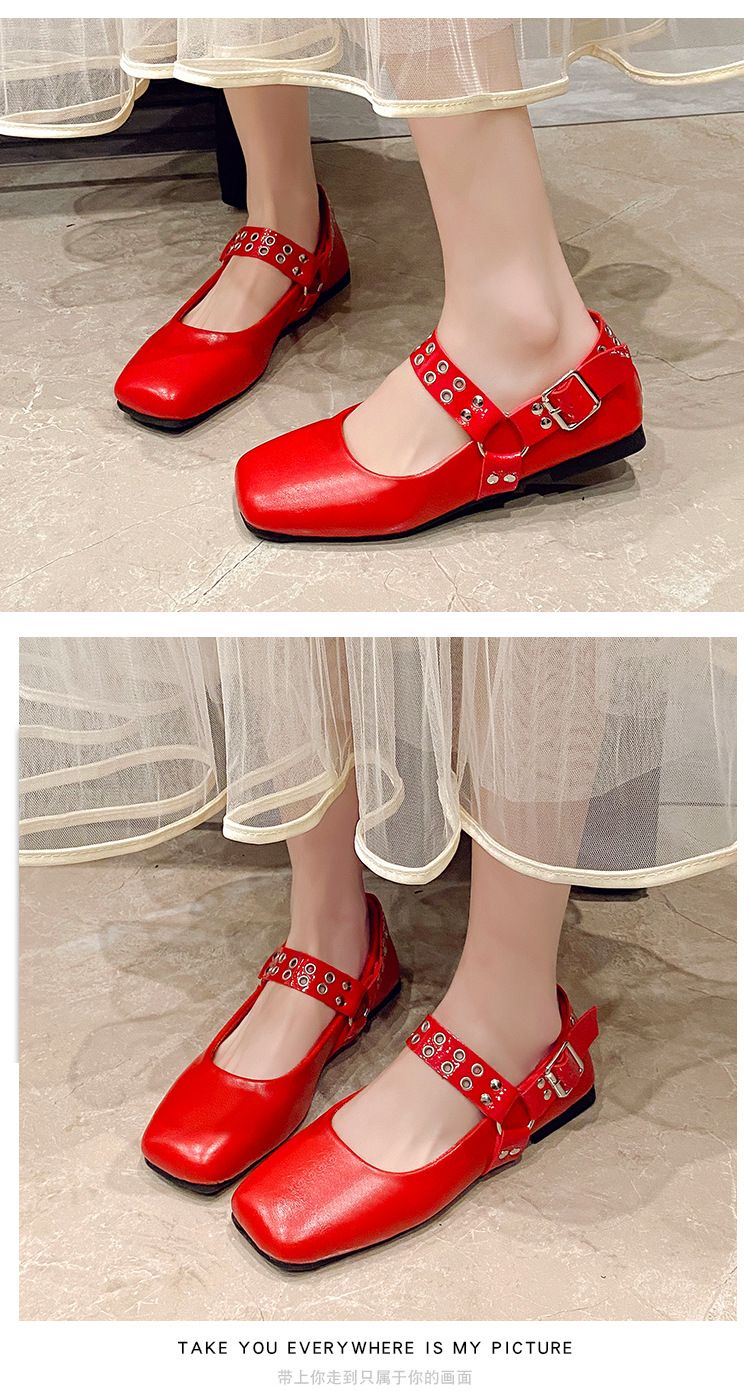 2025 Elegant Women Ballet Flats Shoes Shallow Mouth Autumn Loafers New Fall Retro Dress Lolita Tabis Shoes Zapatos De Mujer