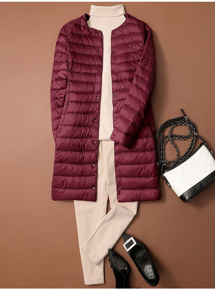 S/M Women Winter Coats 2024 New Autumn Winter O-Neck Female Thin Duck Down Jackets Portable Windproof Puffer Parkas 0-10?