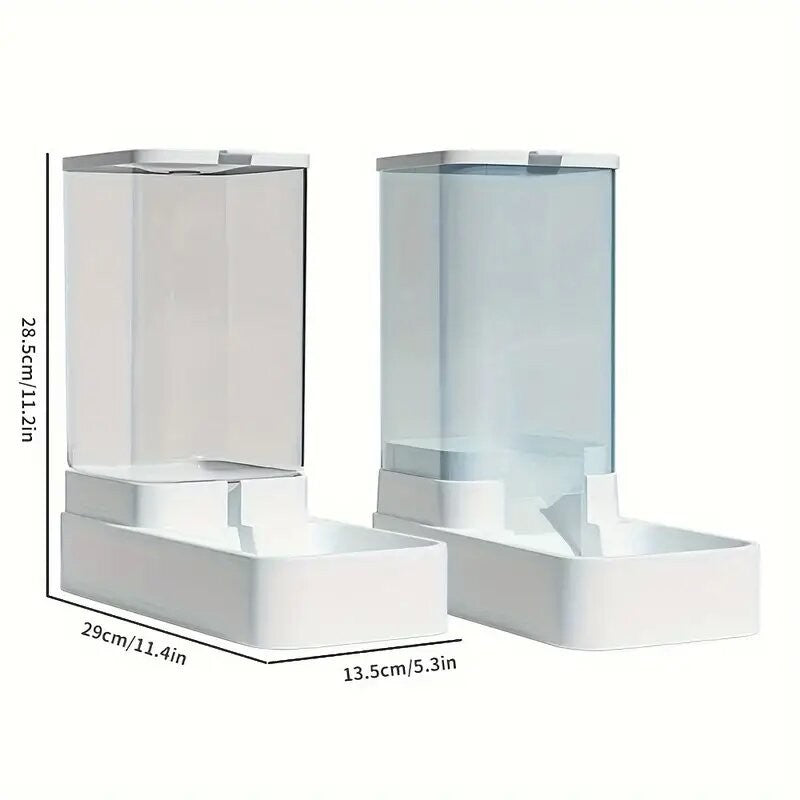 1 unidade/2 unidades Comedouro/Bebedouro Automático para Cães, Conjunto Dispensador de Ração e Água por Gravidade em Plástico