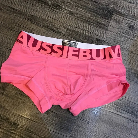 Wide brim candy color men's underwear four corner boxer underwear breathable elastic fiber