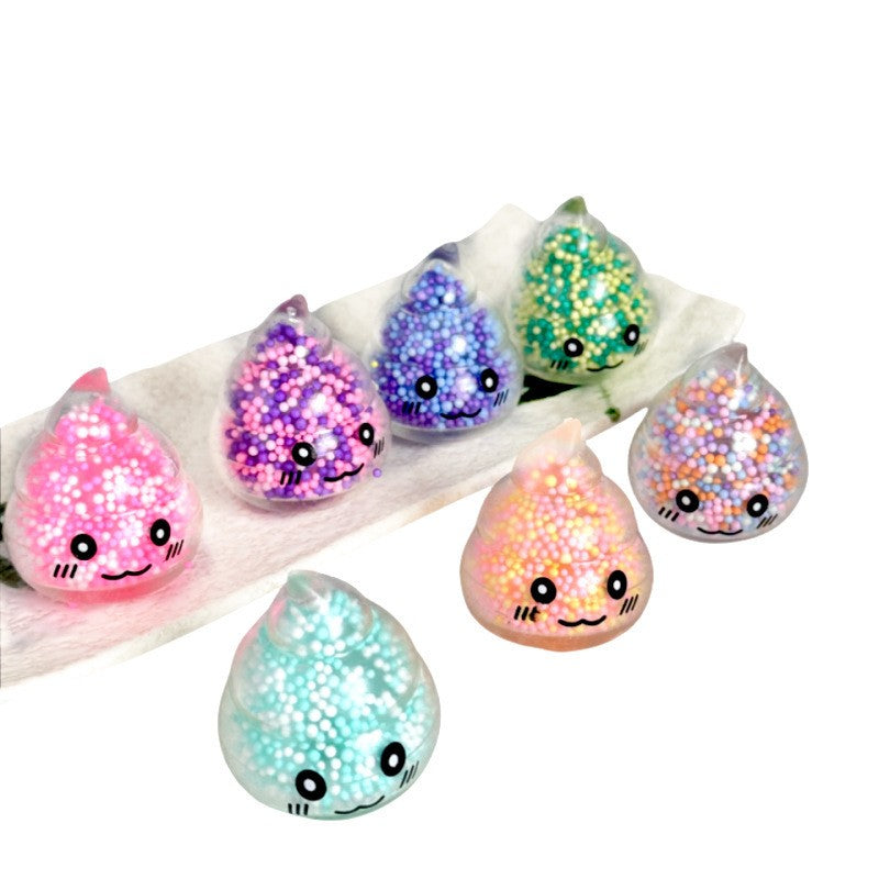 Colorful Bead Filled Bear Squishy Toy Squeeze Fidget Toy Sensory Stress Relief Toy Kids Adults Party Bag Fillers Birthday Gift