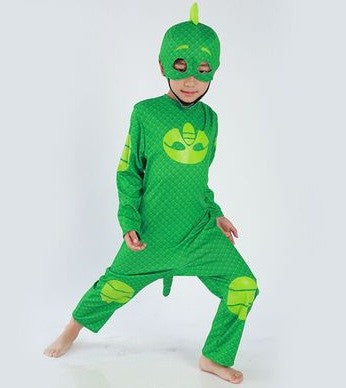 cosplay Blue Pajama Boys Girls Anime Hero Costume with Mask Cosplay Clothe Suit Child Halloween costume Birthday Party Kids Gift