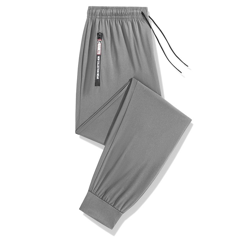 Men's Athletic Stretchy Quick Dry Pants with Zipper Pockets Lightweight Sweatpants for Outdoor Hiking Fishing Running Workout