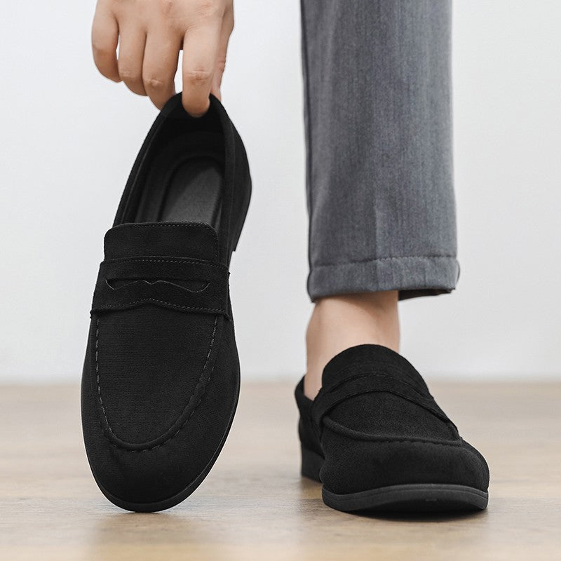 High Quality Men Loafers Comfortable Lightweight Casual Shoes Leather Dress Shoes Slip on Flat Fashion Business Shoes Moccasins