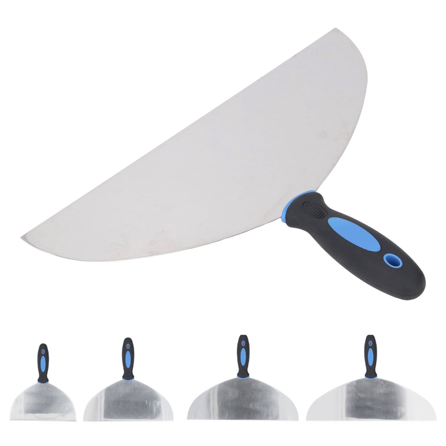 Espátula de Aço Inoxidável Ferramenta Raspador de Massa Papel de Parede Tinta Decalques Raspador de Gesso com Furo para Pendurar para Reparo de Drywall
