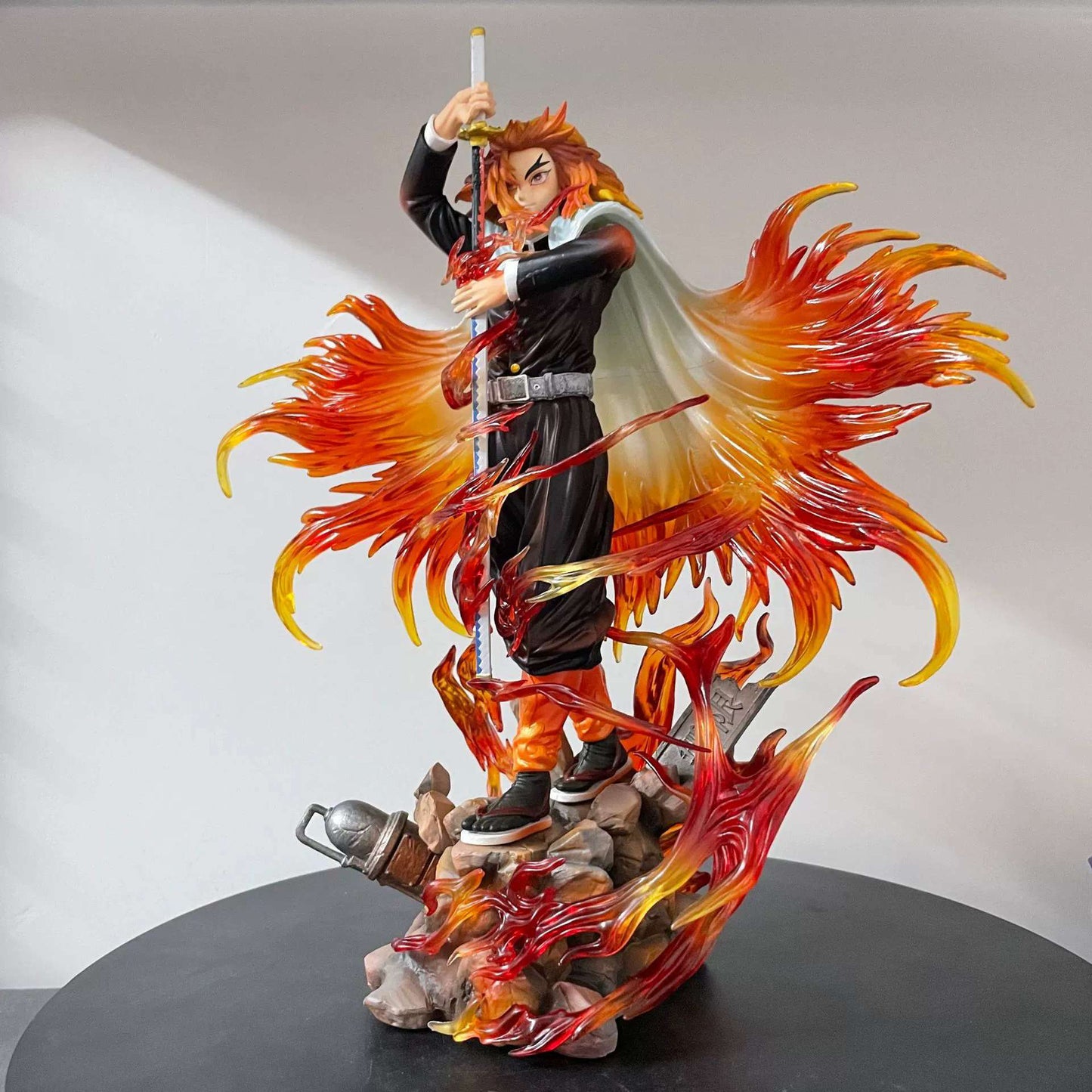 22/30CM Anime Demon Slayer Figura Nezuko Tanjiro Zenitsu Inosuke Kyoujuro Giyuu Kawaii Qposket PVC Modelo Brinquedos Presente