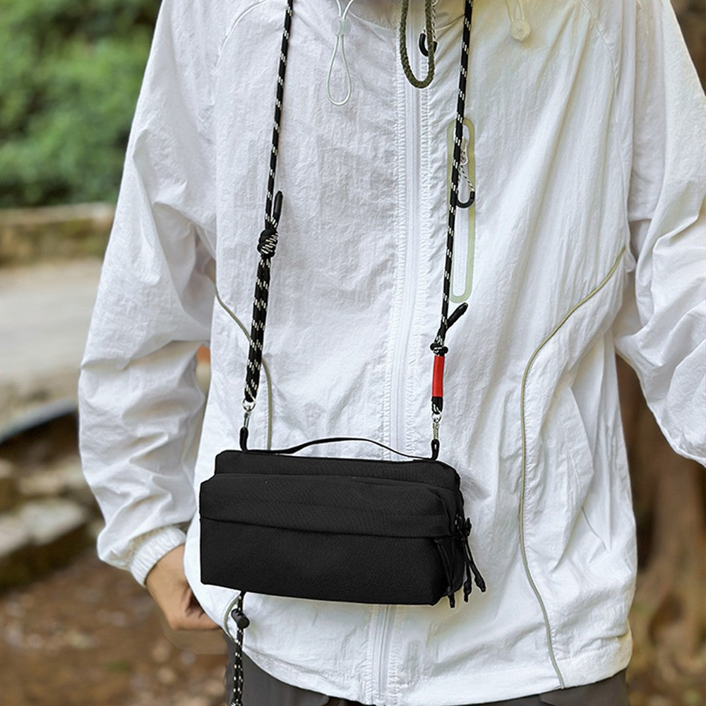 Men's Crossbody Bag, Casual Large-Capacity Daily Travel Water Bottle Umbrella Shoulder Bag, Lightweight Sports Phone Bag