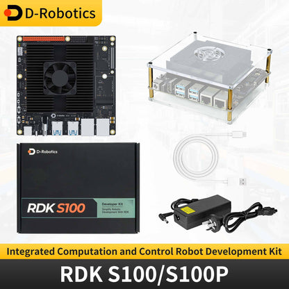 D-Robotics RDK S100/S100P Robot Development Kit 80/128TOPS Computing Power BPU Integrated Computation and Control AI ROS Board