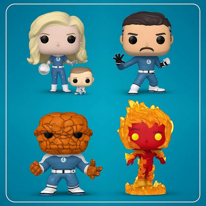 Mister Fantastic Action Figure Fantastic Four Series Anime Doctor Doom Invisible Woman Thing Model Doll Limited Edition Toy Gift