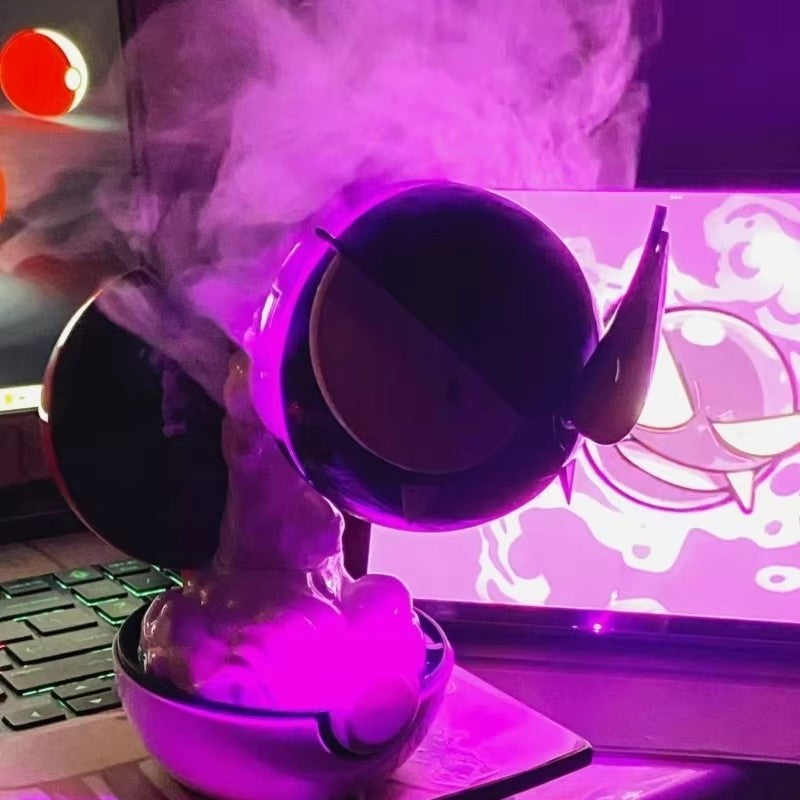 Anime Gastly Humidifier Pokemon Water Replenishing Spray Desktop Air Purifier LED Lamp Decorations Indoor Ambient Atomizer Gift?