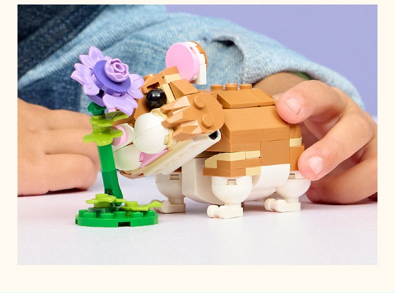Série Lego Bloco Criativo Multifuncional 31376 Hamster Fofo Quebra-Cabeça de Blocos de Montar para Meninos e Meninas Presente de Brinquedo