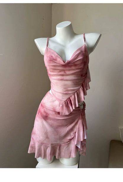 Summer Elegant 3-Piece Bikini Set Women Advanced Feeling Swimsuit Cover-Up Skirt Thailand Beach Vacation Sexy Bathing Suit