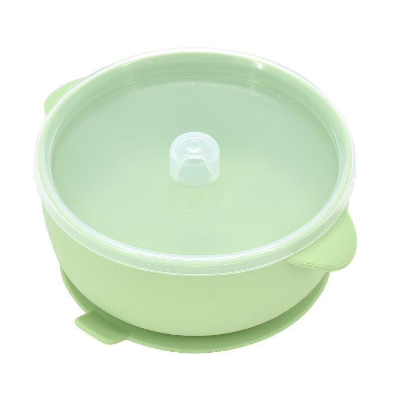 400ML Baby Silicone Bowl With Lid Feeding Tableware Children's Tableware Silicone Plate Set Dishes Kitchenware Baby Plates Bowl