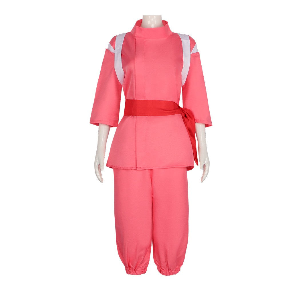 Adult Anime Spirited Cosplay Suit Away Pink Kimono Takino Chihiro Show Kamikakushi Halloween Party Costumes for Women male