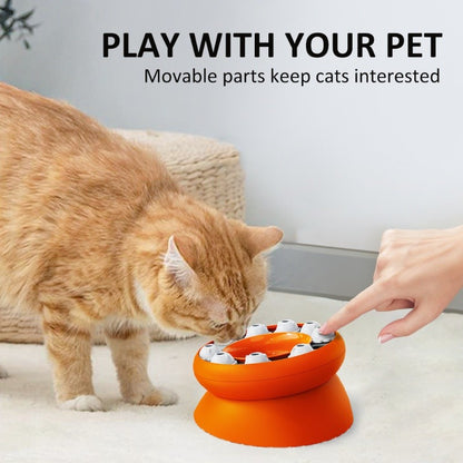 Brinquedo Interativo Multifuncional para Gatos, Quebra-cabeça Popular, Tigela de Comida Lenta com Vazamento, Brinquedos Interativos para Gatos de Estimação