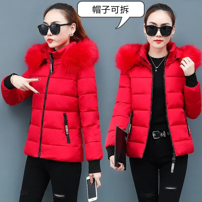 Women's Winter Parka Coat 2025 Korean Version Loose Lady Cotton Padded Outerwear Temperament Casual Ladies Down Cotton Jacket